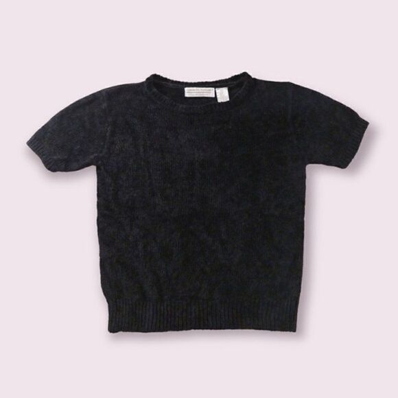 (3/$15) Vintage Chenille Short Sleeve Sweatshirt - Picture 1 of 6